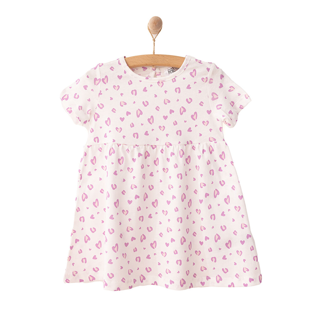 Basic Kız Leopar Desenli Elbise Kız Bebek