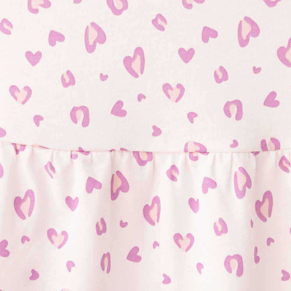 Basic Kız Leopar Desenli Elbise Kız Bebek