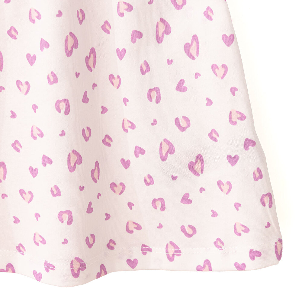 Basic Kız Leopar Desenli Elbise Kız Bebek