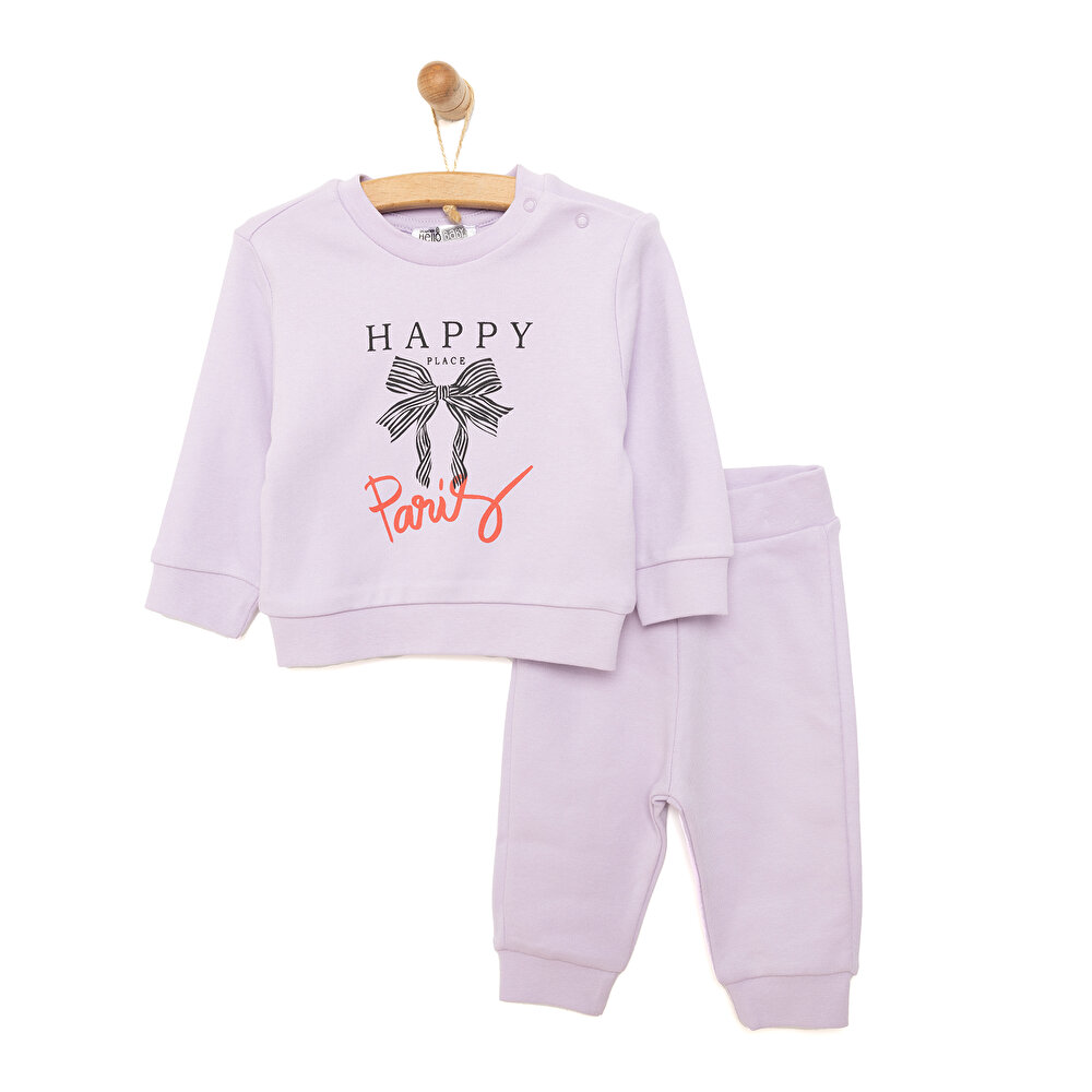 Basic Kız Paris Baskılı Eşofman Takımı Kız Bebek
