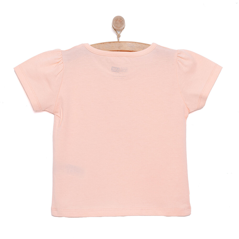 Basic Kız Tavşan Baskılı T-Shirt Kız Bebek