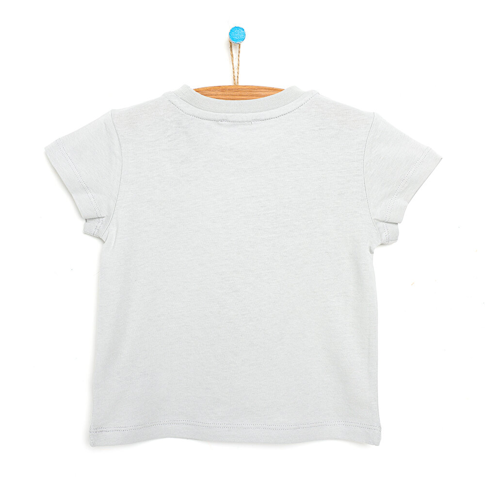 Basic Küçük Canavar Baskılı Tshirt Erkek Bebek