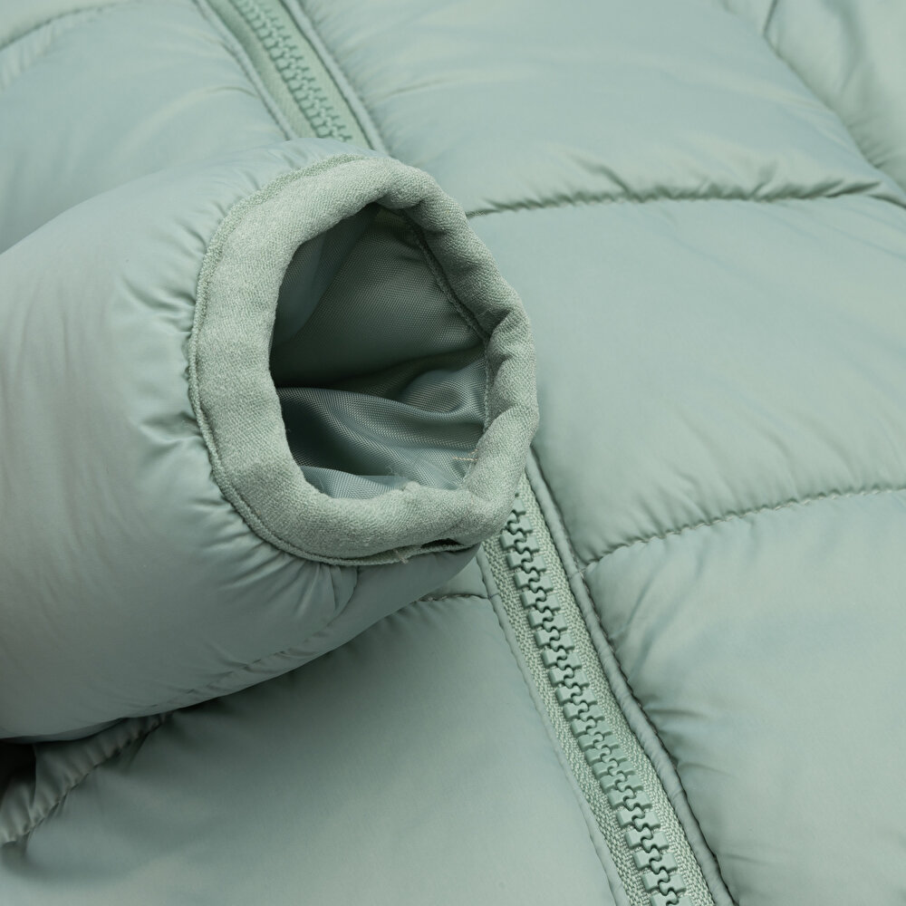 Basic Kulaklı Kapüşonlu Mont Kız Bebek