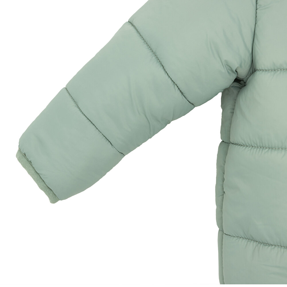 Basic Kulaklı Kapüşonlu Mont Kız Bebek