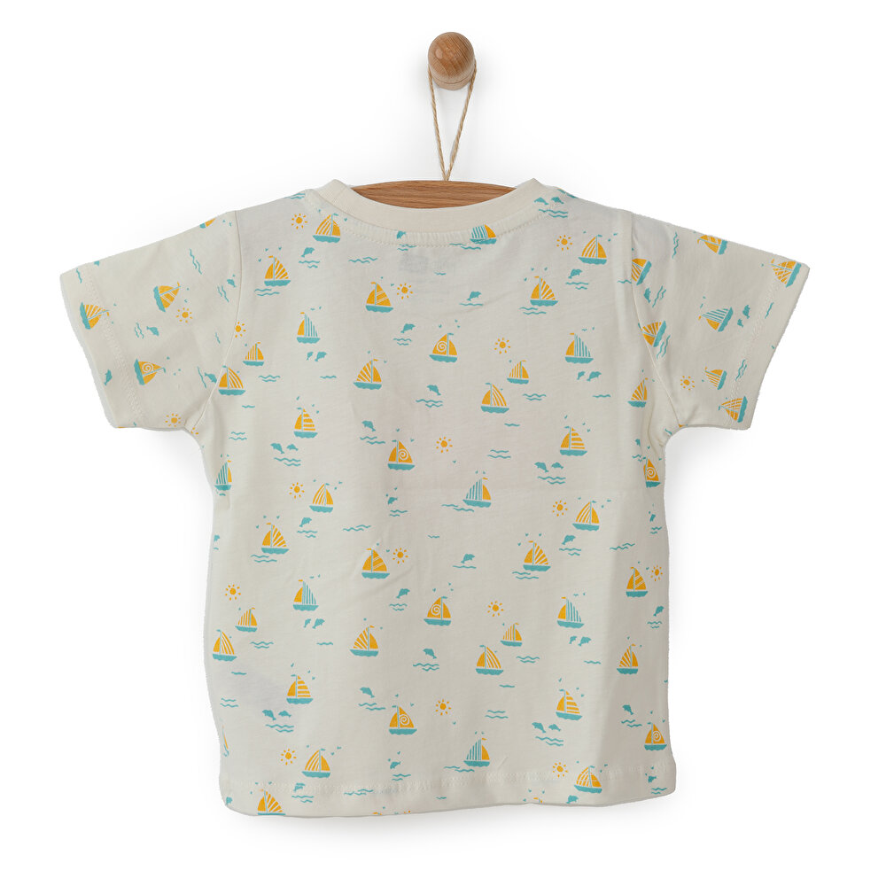 Basic Marin Baskılı Tshirt Erkek Bebek