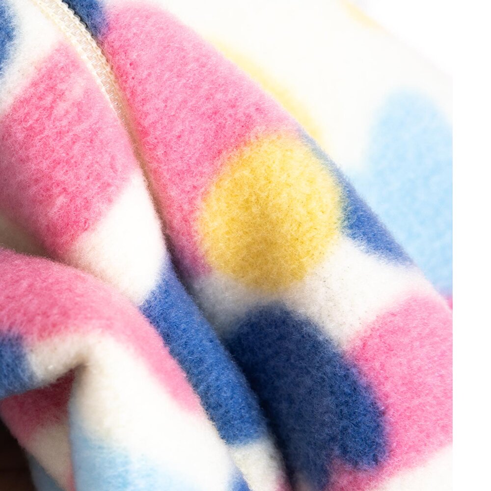 Basic Metraj Baskılı Polar Patiksiz Tulum Kız Bebek