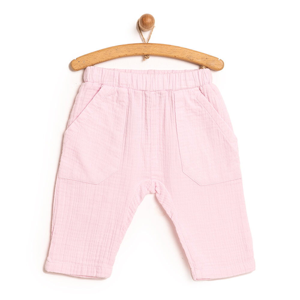 Basic Müslin Pantolon Kız Bebek
