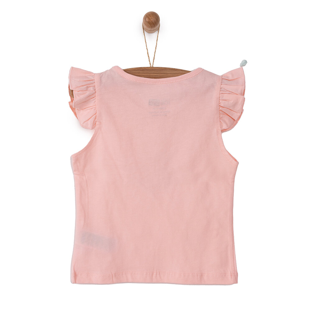 Basic Papatya Baskılı Atlet Tshirt Kız Bebek