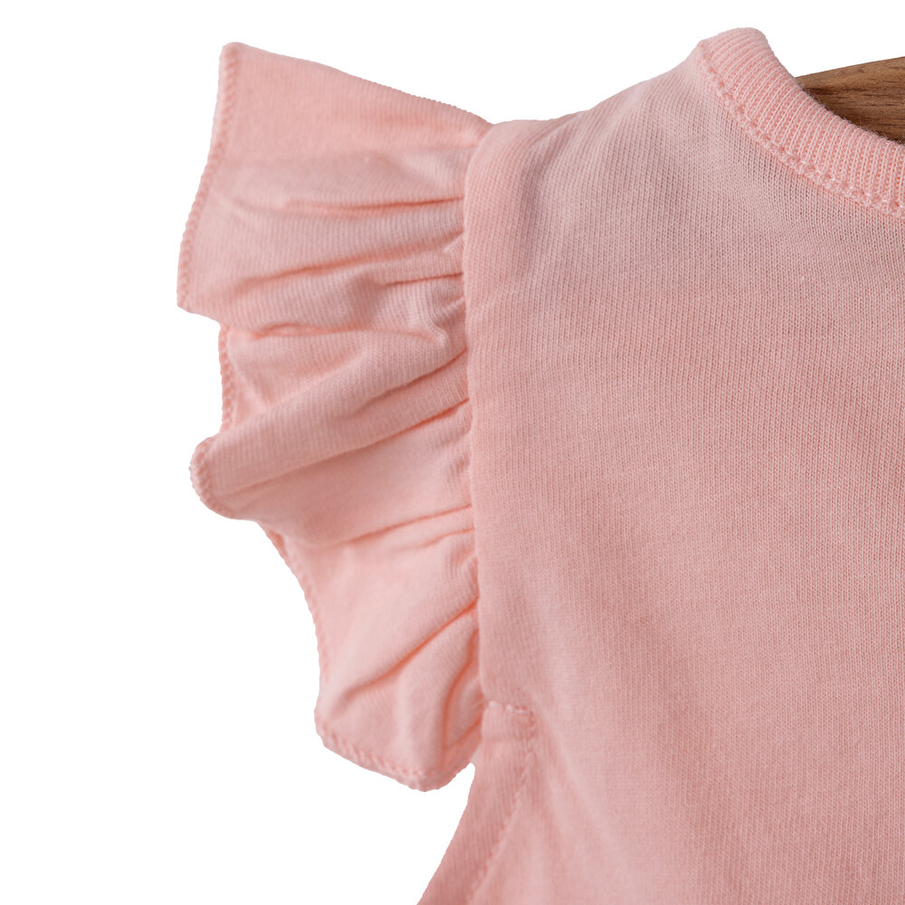 Basic Papatya Baskılı Atlet Tshirt Kız Bebek