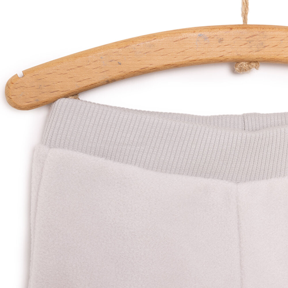 Erkek Bebek Polar Pantolon Ribanalı Paça