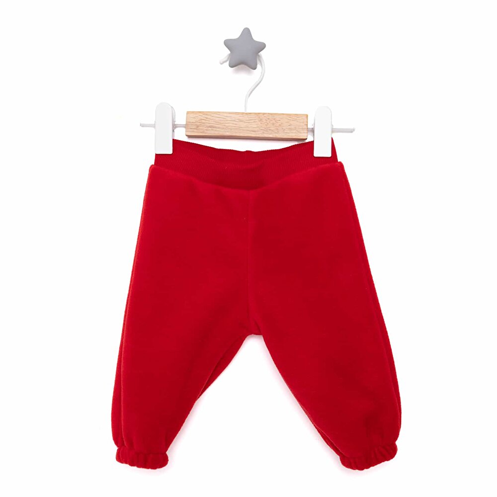 Erkek Bebek Polar Pantolon Ribanalı Paça