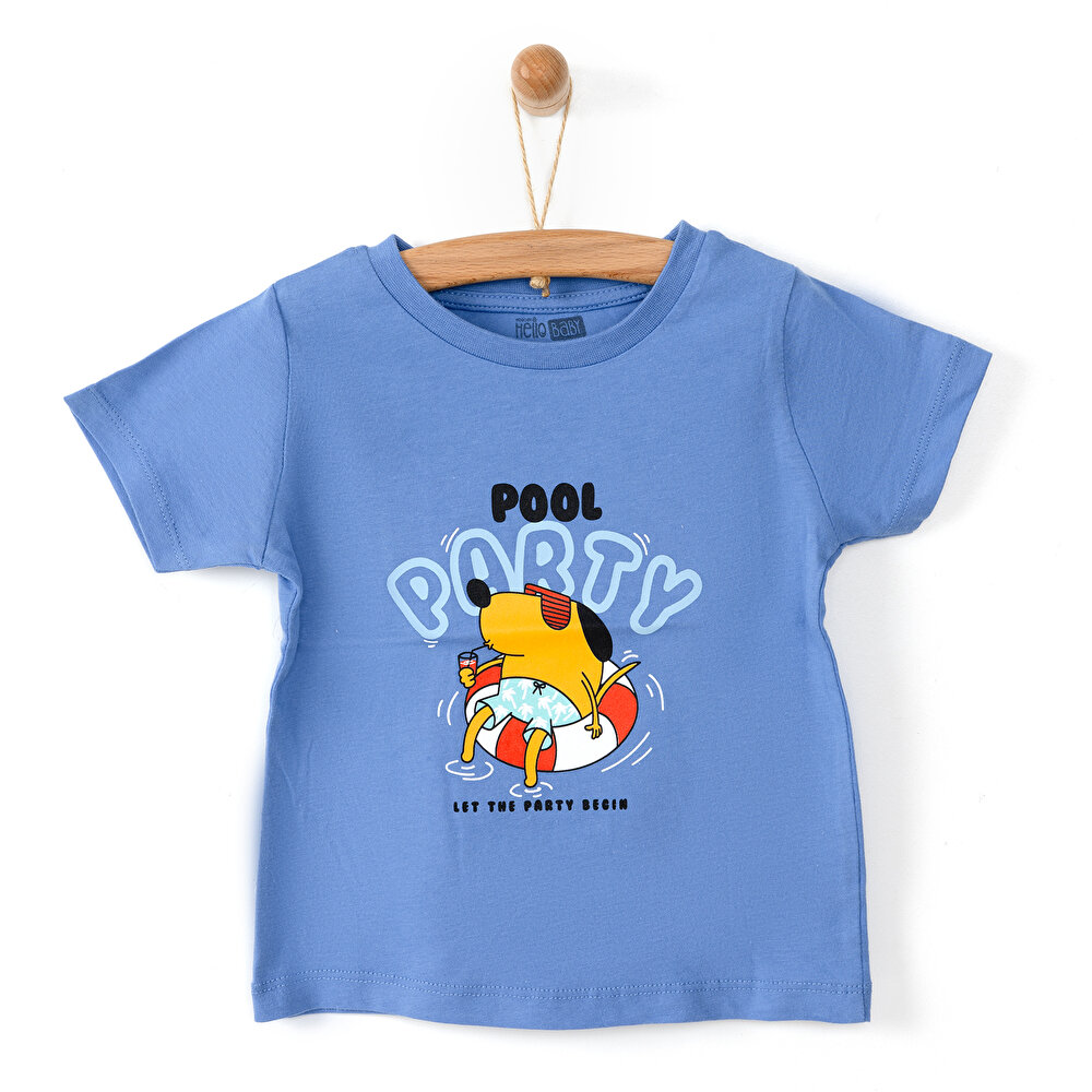 Basic Pool Party Baskılı Tshirt Erkek Bebek