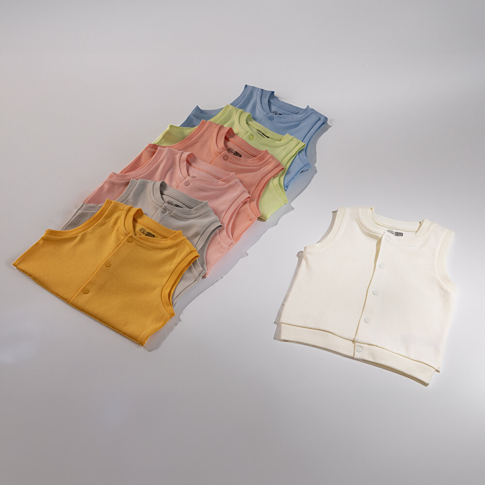 Basic Ribanalı Yelek Erkek Bebek