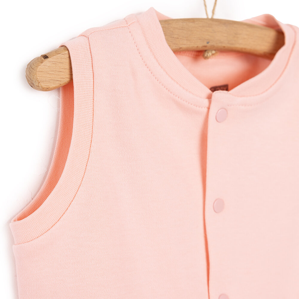 Basic Ribanalı Yelek Kız Bebek