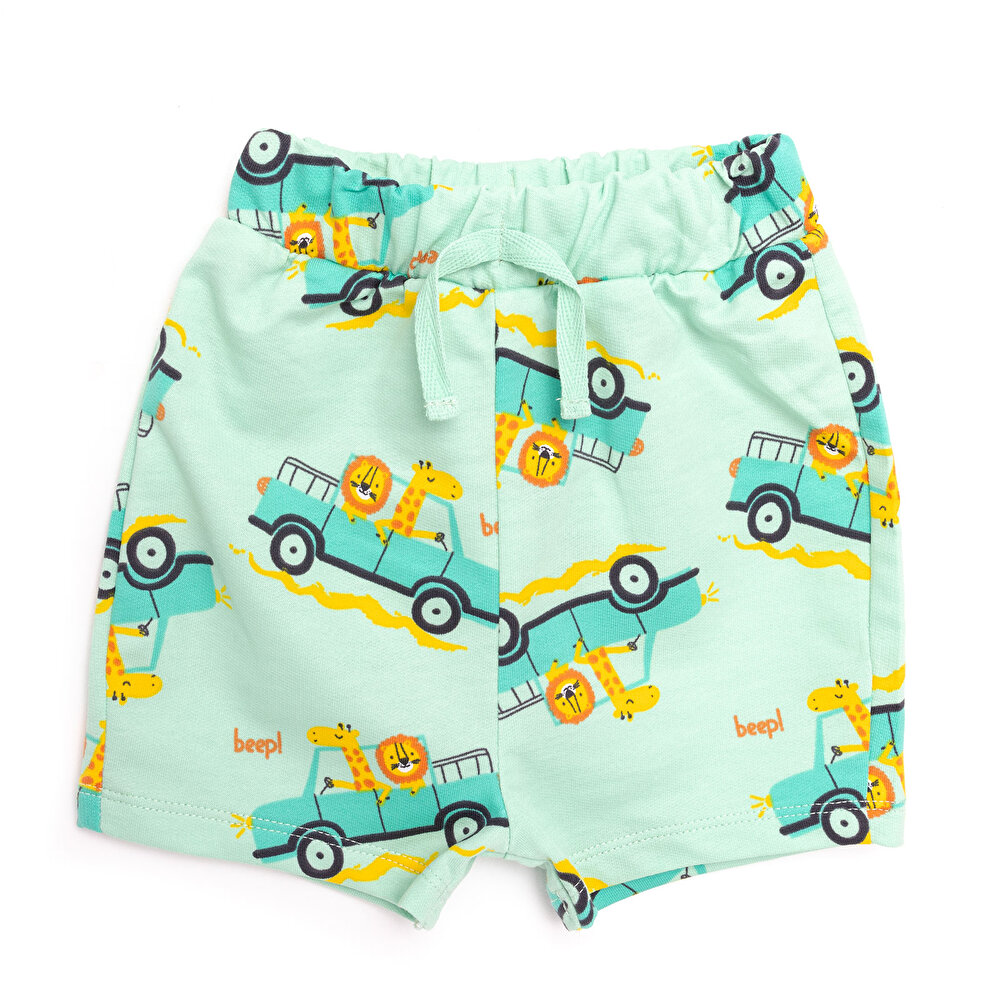 Basic Safari Baskılı Atlet-Şort Erkek Bebek