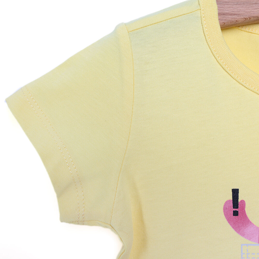 Basic Sevimli Hayvan Baskılı Tshirt Kız Bebek