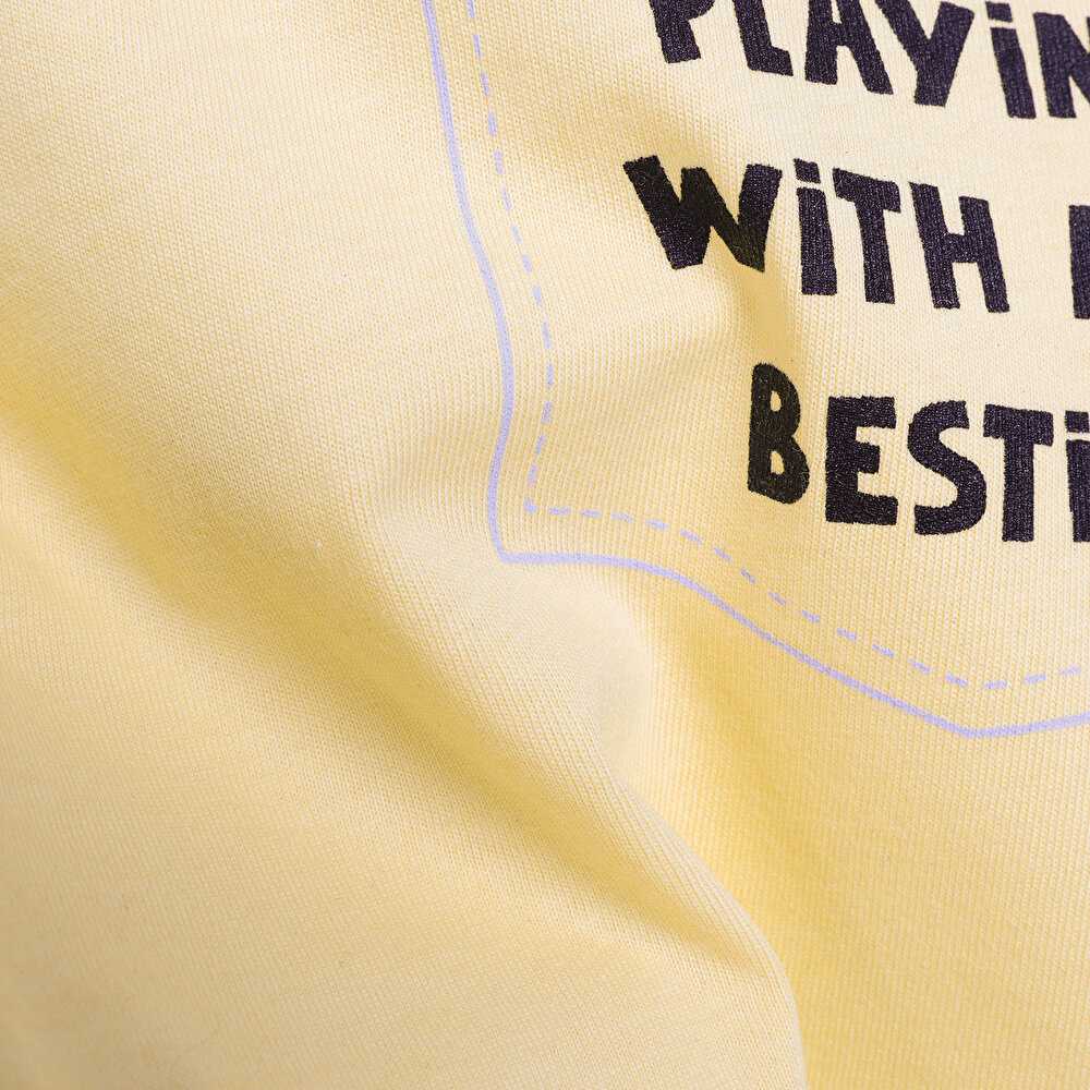Basic Sevimli Hayvan Baskılı Tshirt Kız Bebek