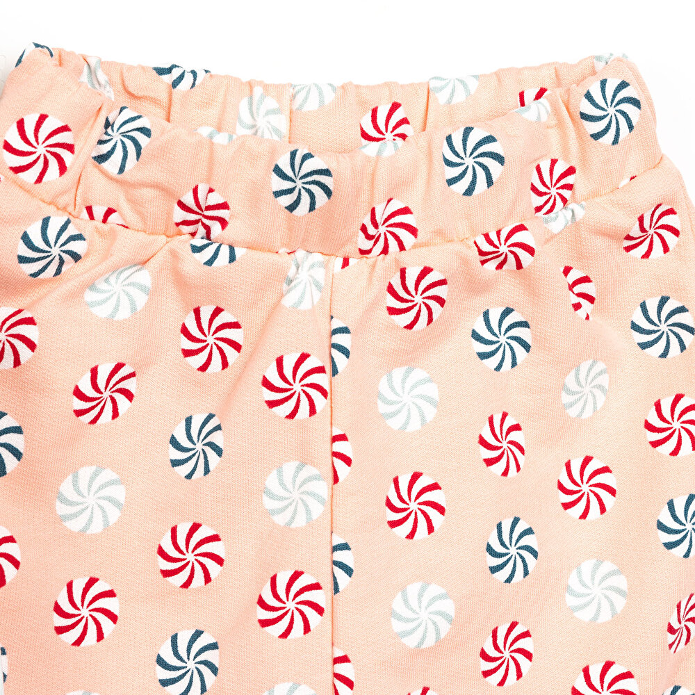 Basic Sirk Temalı Fırfırlı Atlet-Şort Kız Bebek