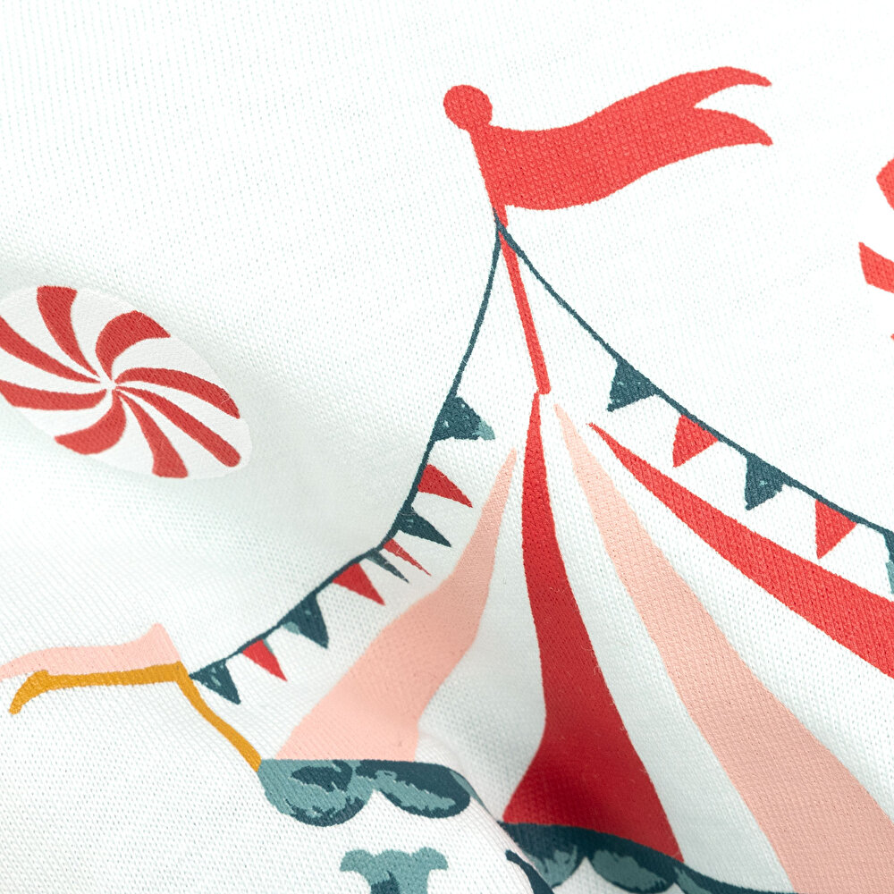 Basic Sirk Temalı Fırfırlı Atlet-Şort Kız Bebek