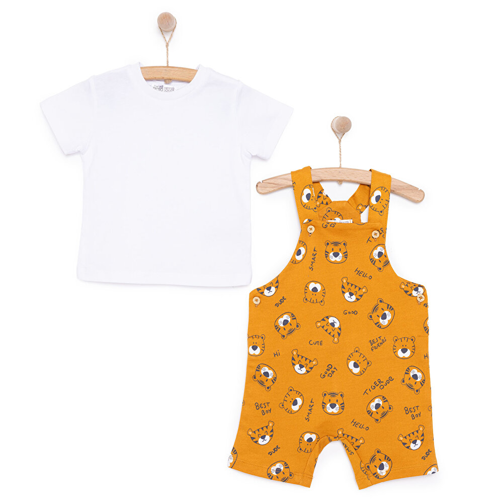 Basic Şort Salopet-Tshirt