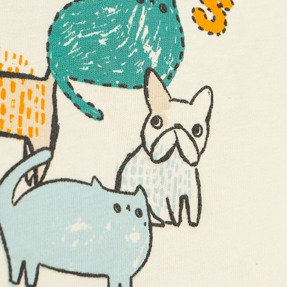 Basic Street Animals Tshirt-Şort Erkek Bebek