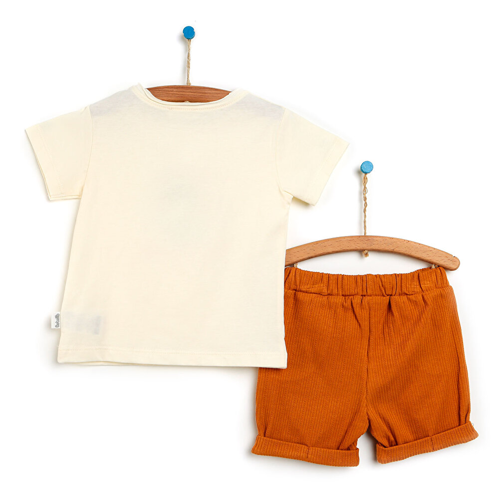 Basic Street Animals Tshirt-Şort Erkek Bebek