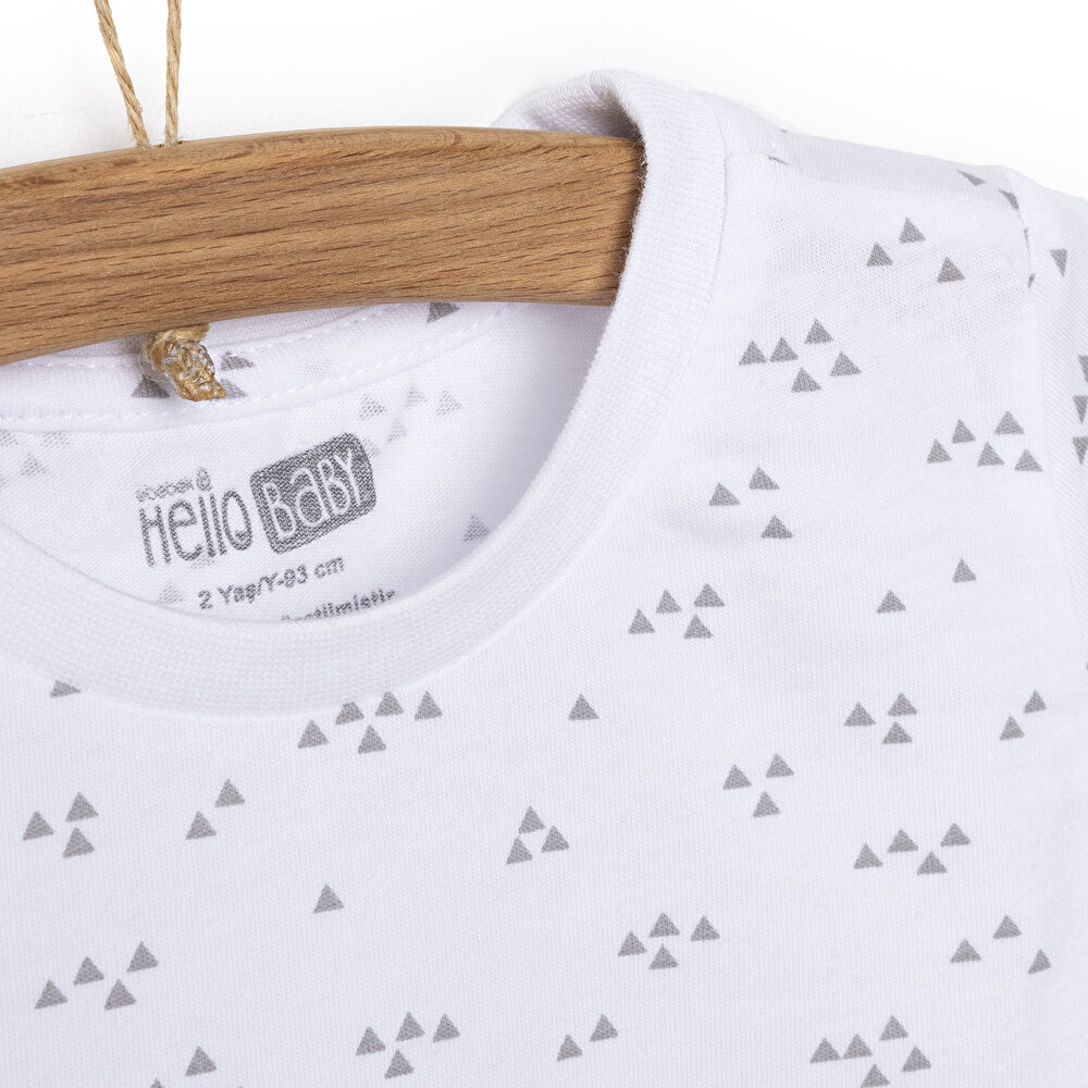 Basic Timsah Baskılı Tshirt Erkek Bebek