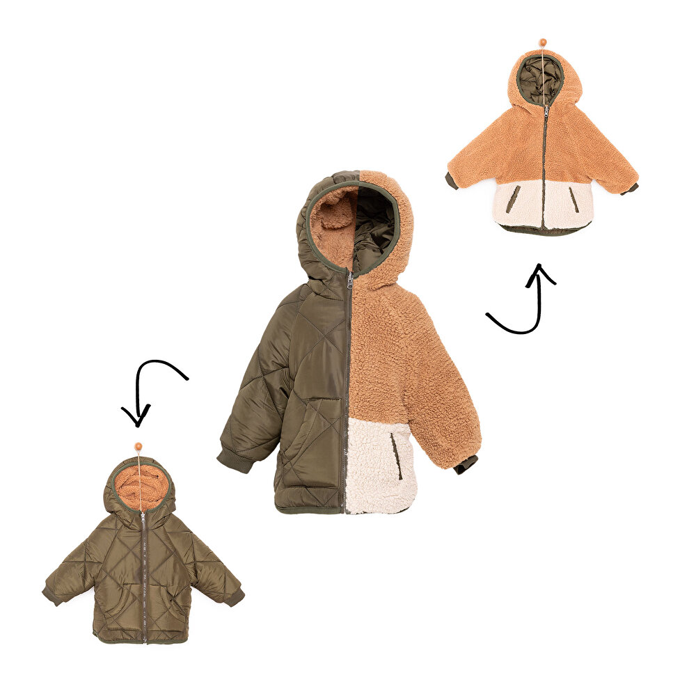 Basic Unisex Çift Taraflı Mont Unisex