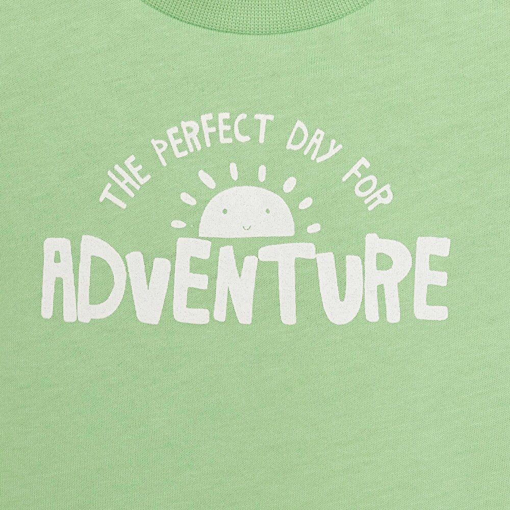 Basic Yazı Baskılı Tshirt Erkek Bebek