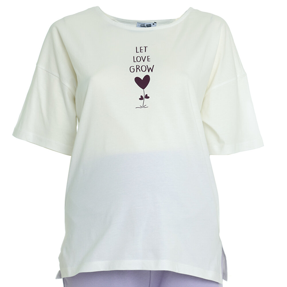 Baskılı Hamile Tshirt