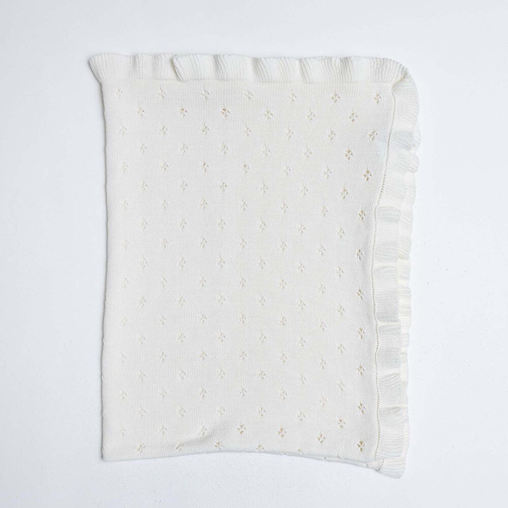 Kız Bebek Battaniye Triko 70x100cm