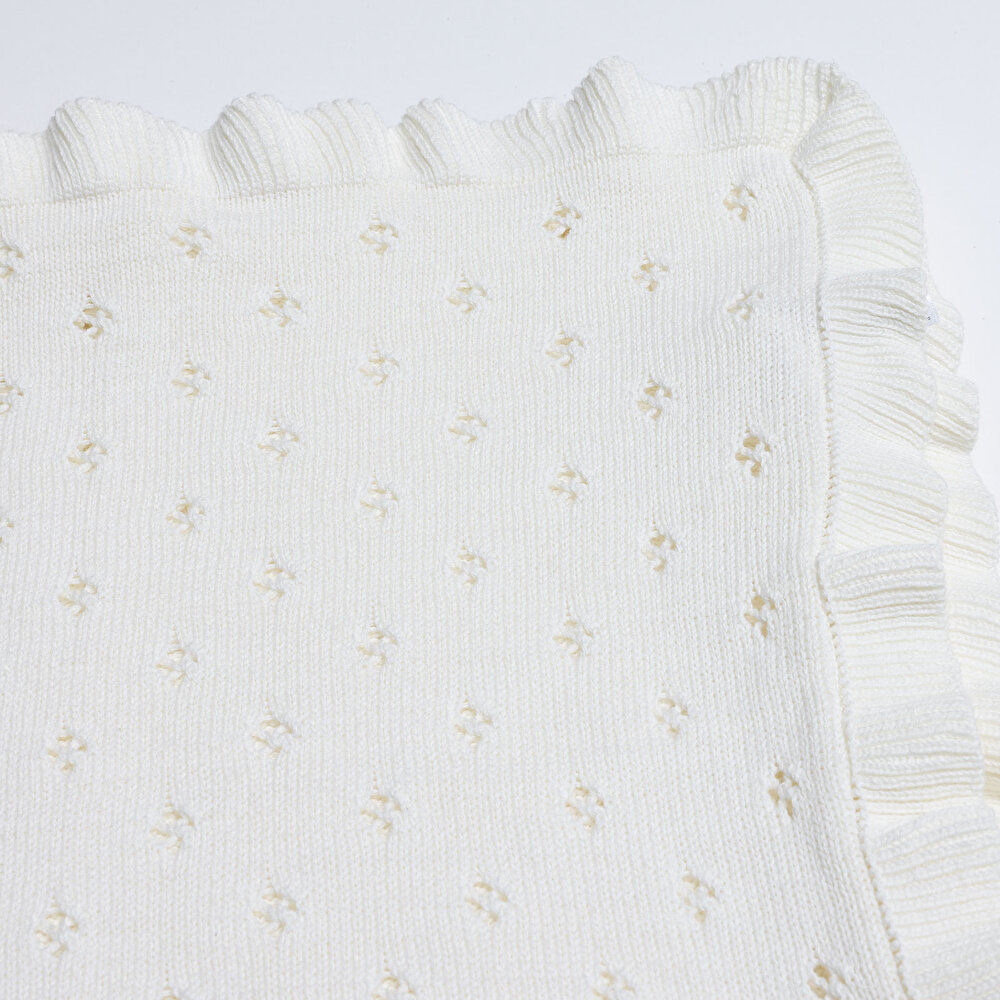 Kız Bebek Battaniye Triko 70x100cm