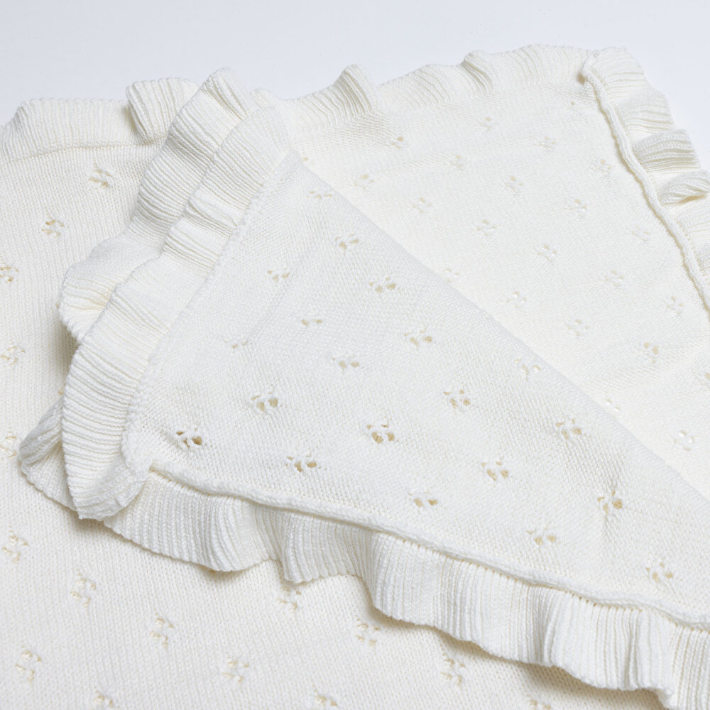 Kız Bebek Battaniye Triko 70x100cm