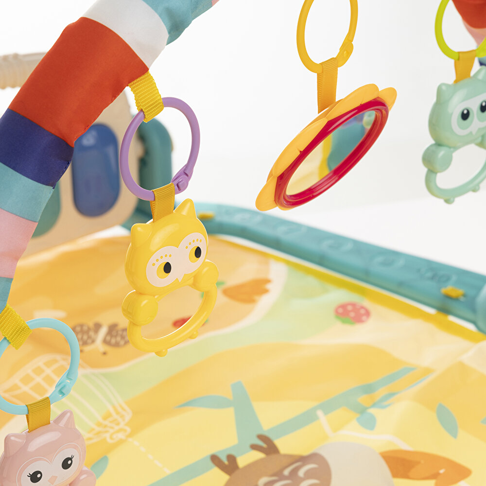 Baykuşlu Piyanolu Bebek Oyun Halısı