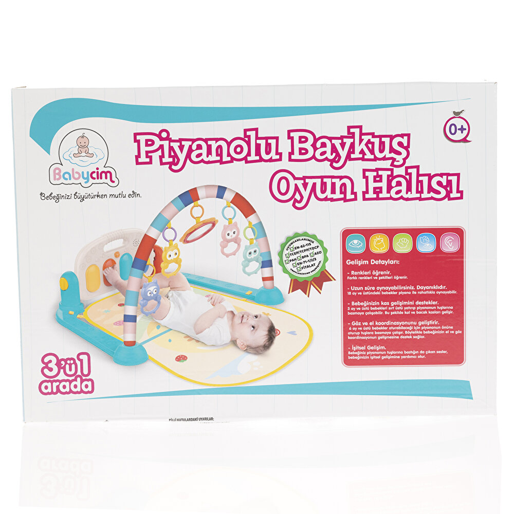Baykuşlu Piyanolu Bebek Oyun Halısı