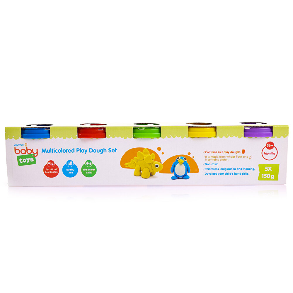 Çok Renkli Bebek Oyun Hamuru Seti +3 Yaş