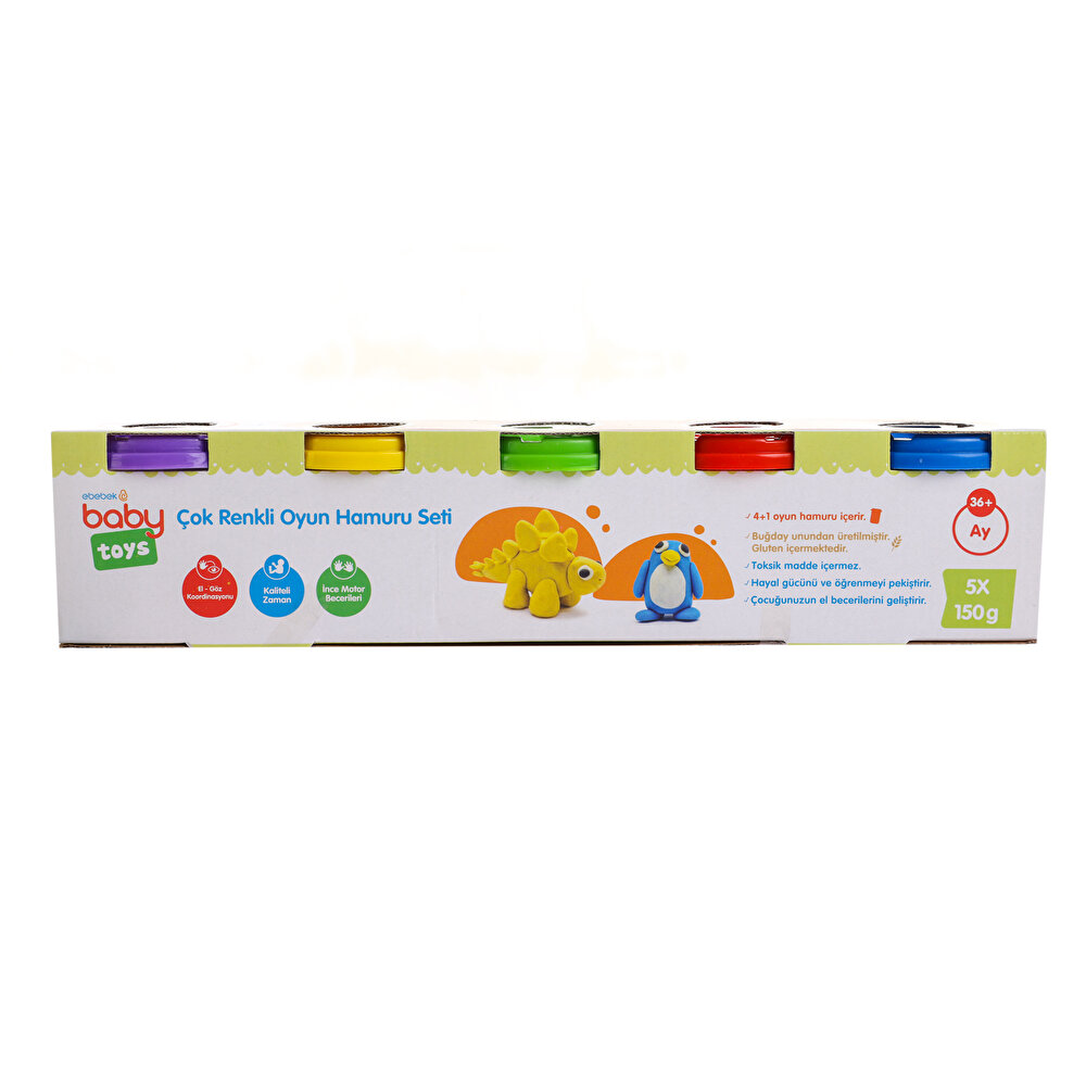 Çok Renkli Bebek Oyun Hamuru Seti +3 Yaş