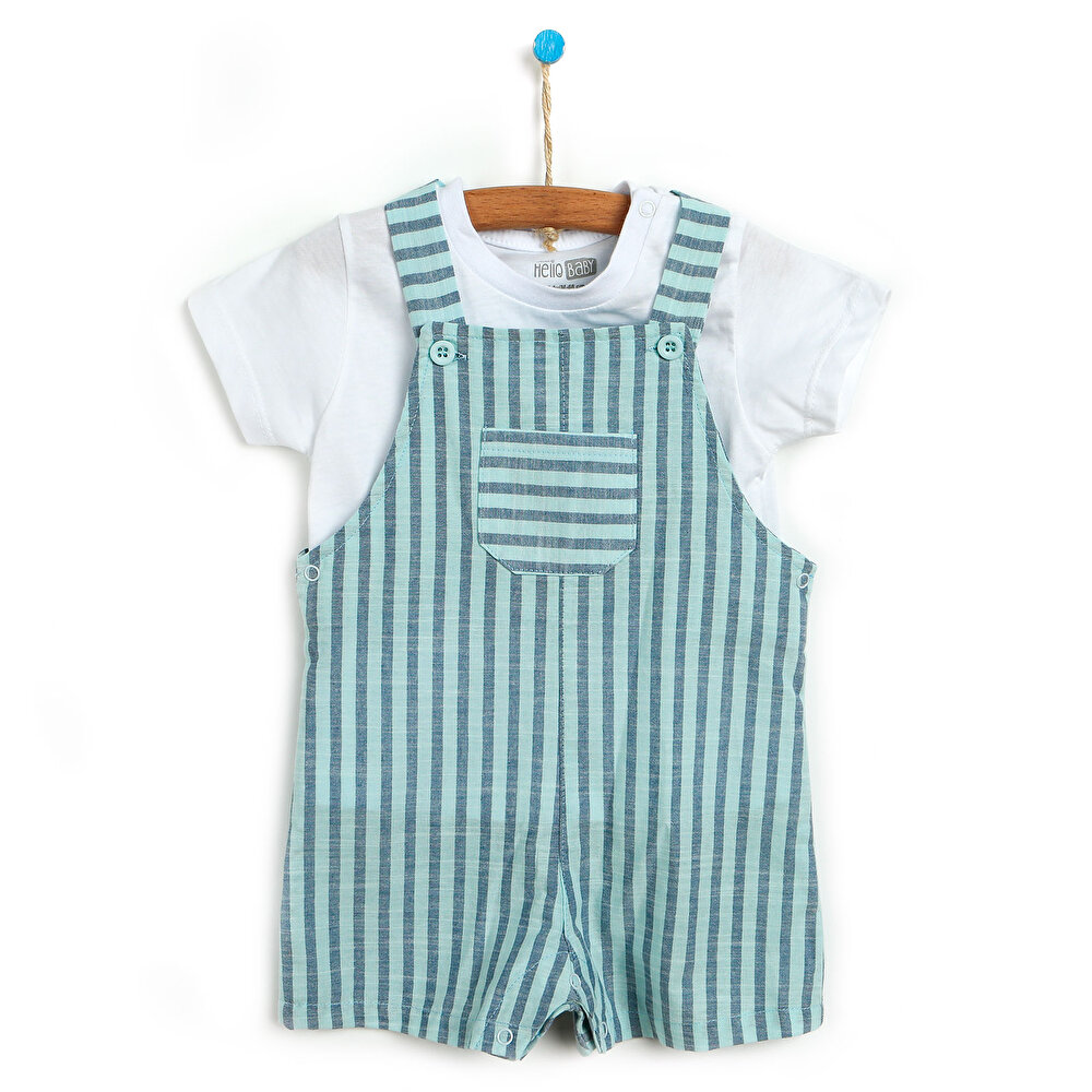 Beach Party Salopet-Tshirt Erkek Bebek