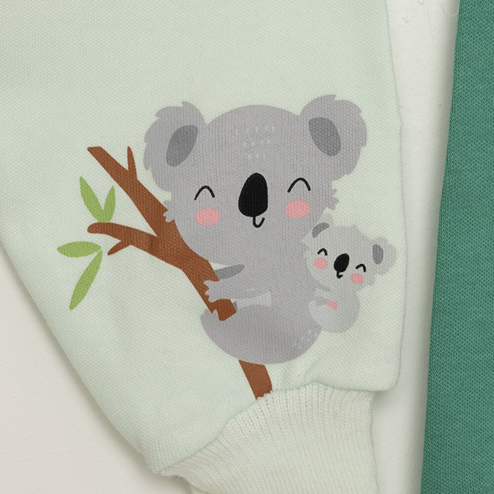 Erkek Bebek 2'li Çoraplı Pantolon İnterlok