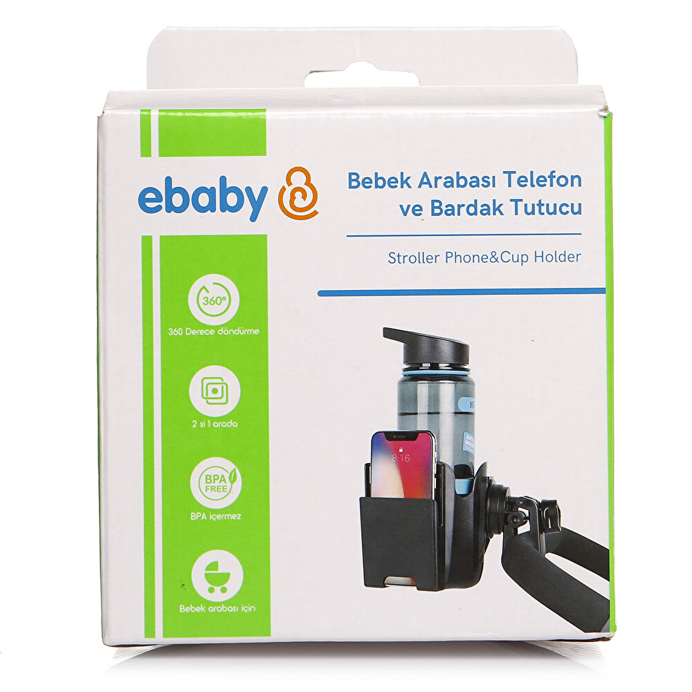 Bebek Arabası Telefon ve Bardaklığı