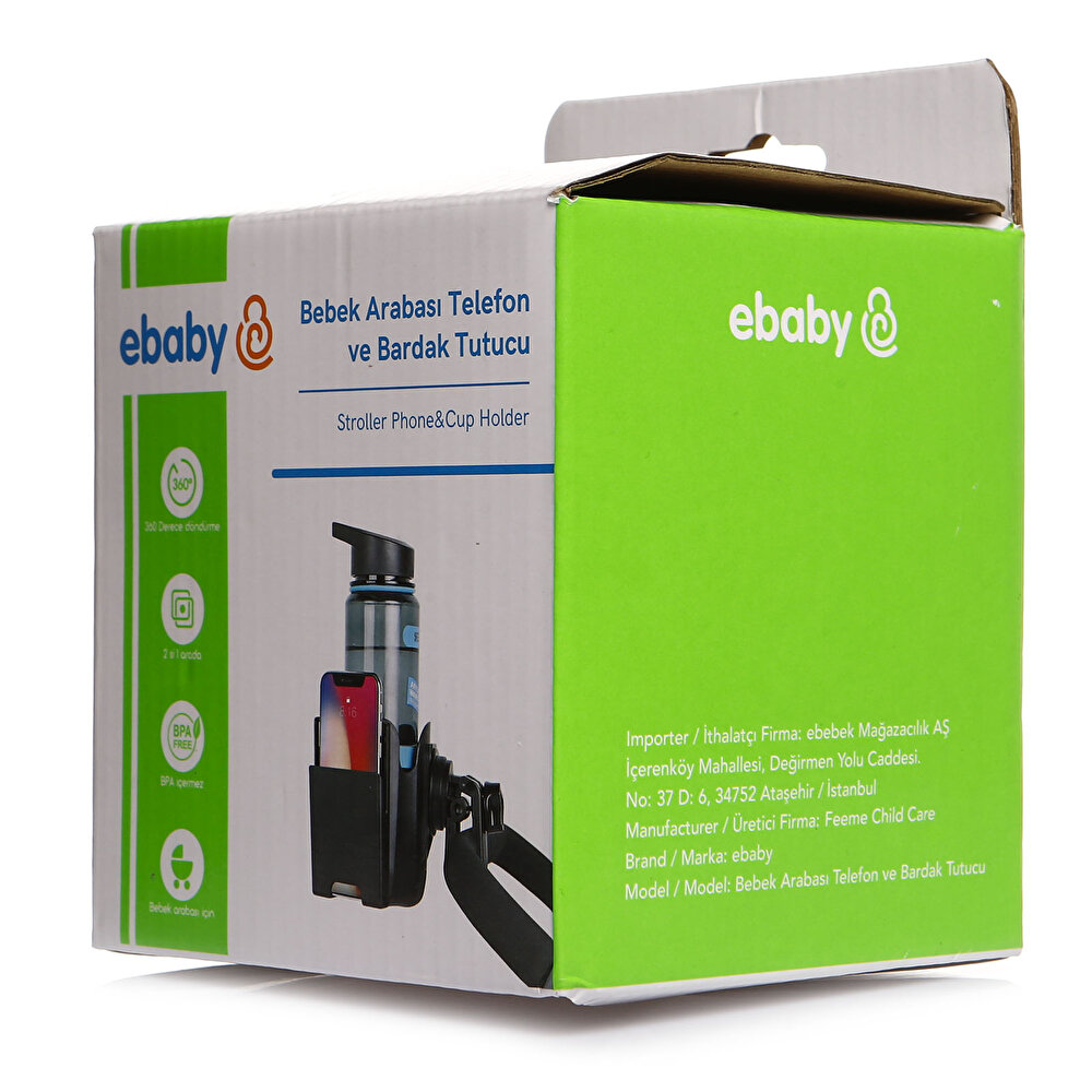 Bebek Arabası Telefon ve Bardaklığı