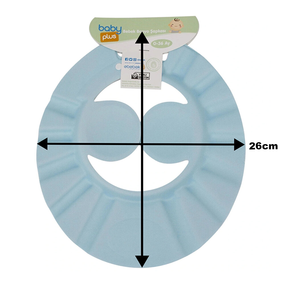 Bebek Banyo Duş Şapkası Mavi