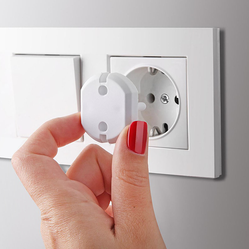 Bebek Güvenlik Priz Kapağı Beyaz 6 Adet