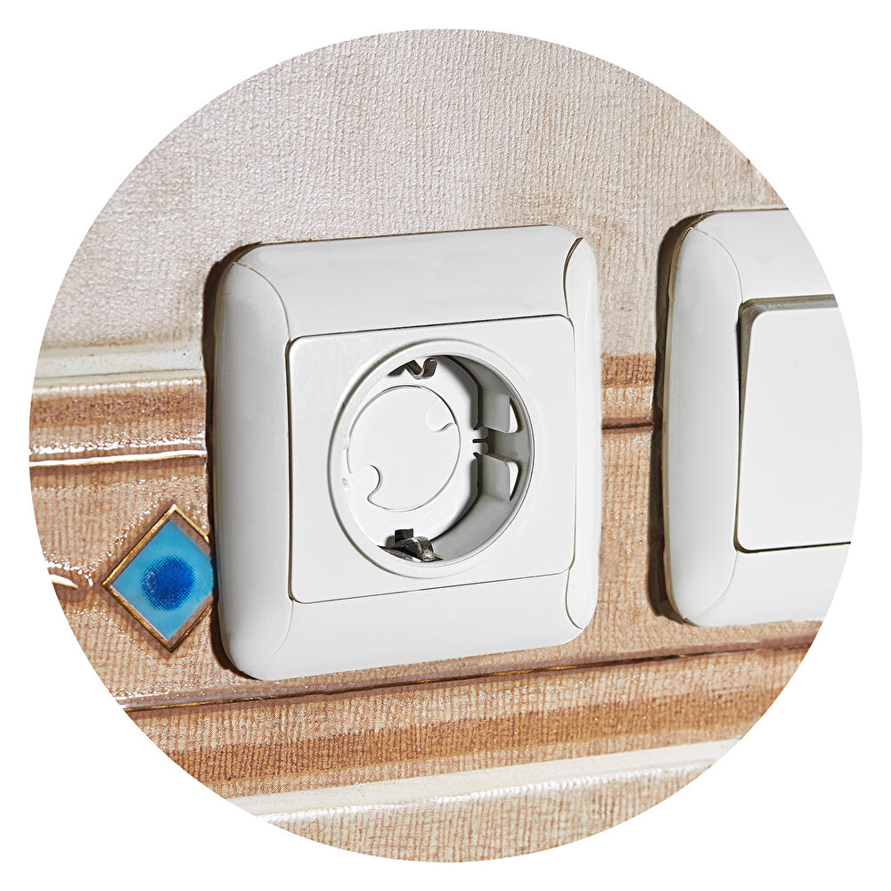 Bebek Güvenlik Prizmatik Beyaz 6 Adet