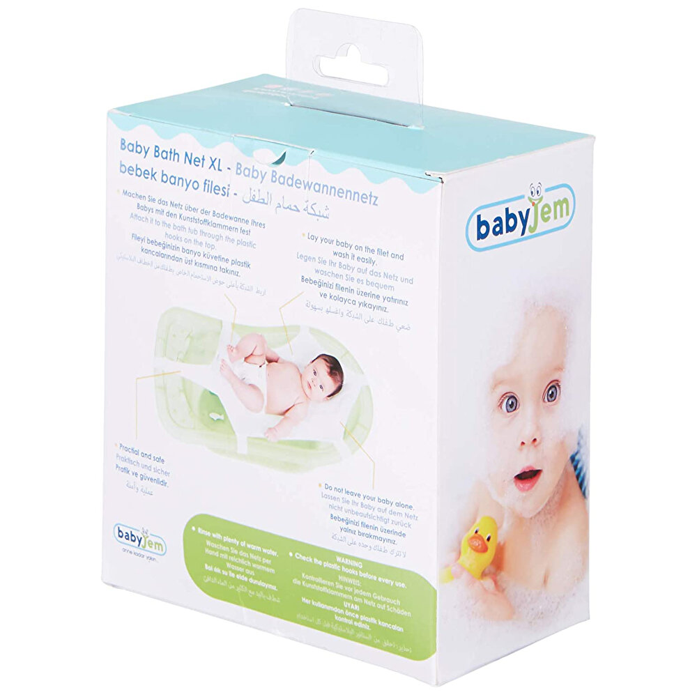 Bebek Havlu Banyo Filesi Büyük XL Beyaz