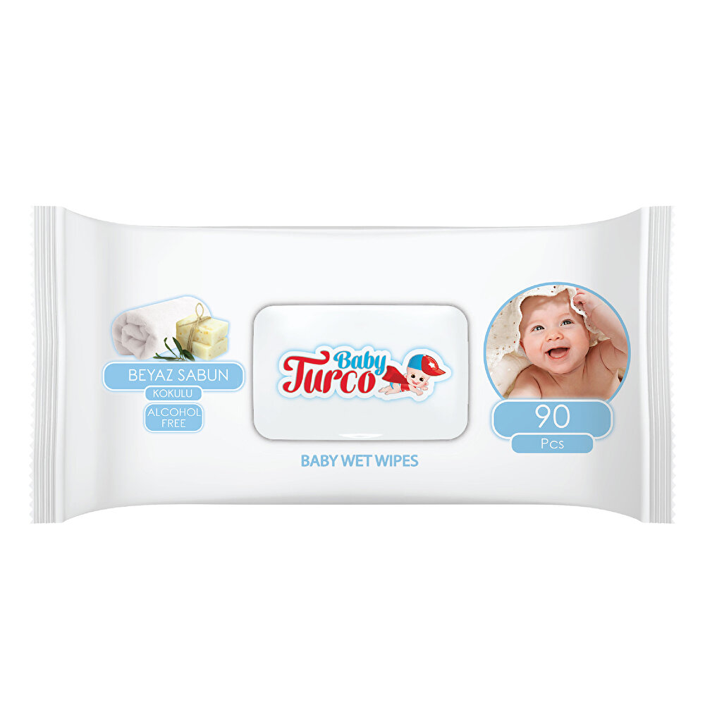 Beyaz Sabun Kokulu Bebek Islak Mendil 24 x 90 Adet