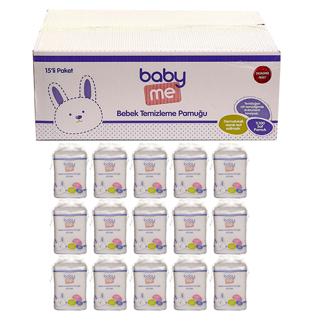 Bebek Temizleme Pamuğu 15x60 Adet