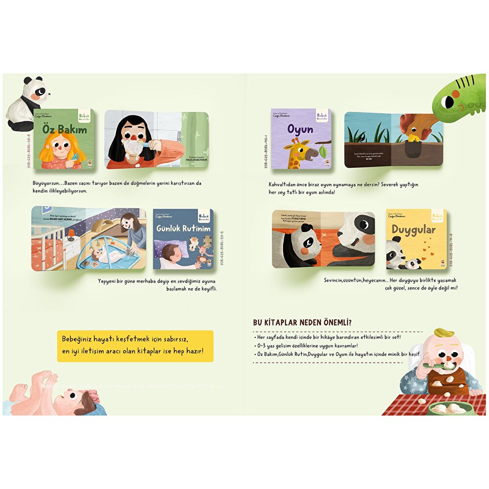 Bebek Üniversitesi 3-Hikayeli İlk Kavramlarım Set (4 Kitap)