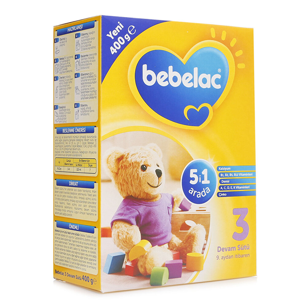 3 Devam Sütü 400 gr 9-12 Ay