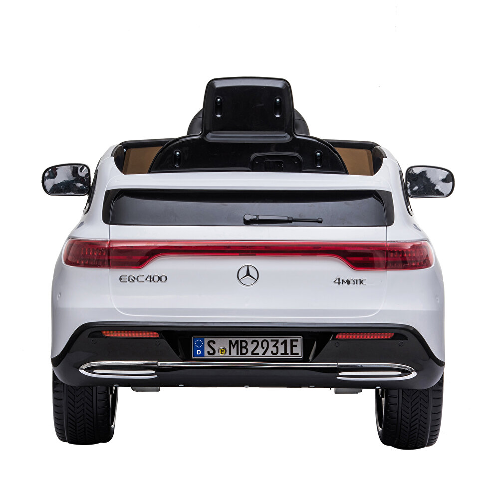 Benz EQC 400 12 V Akülü Araba Uzaktan Kumandalı 4*2 Beyaz